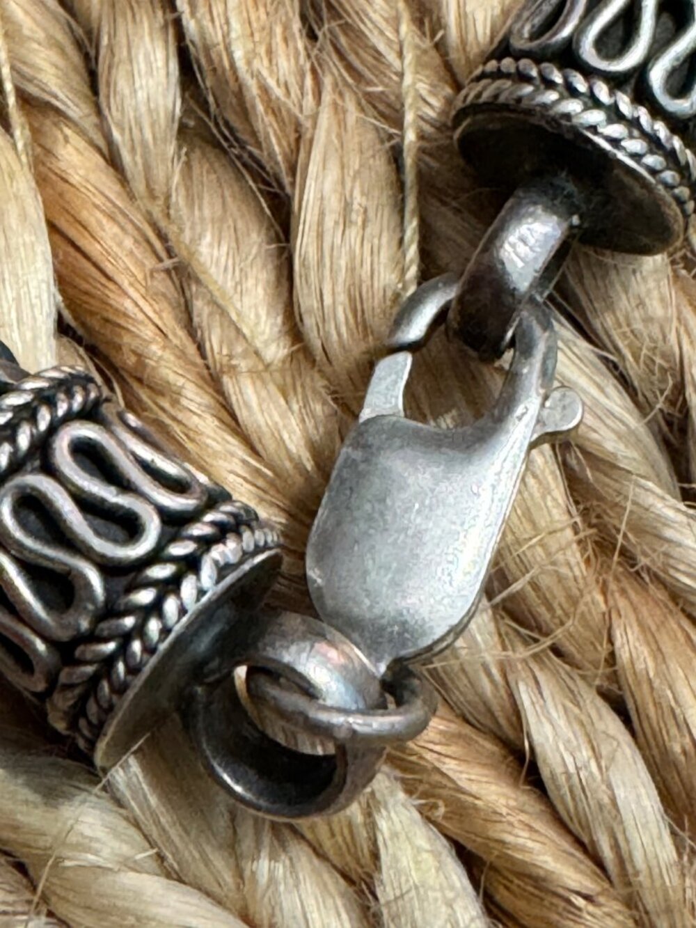 Suarti Bali BA 925 Sterling Silver Thick Foxtail Wheat Bracelet 8” 31g - Picture 12 of 13